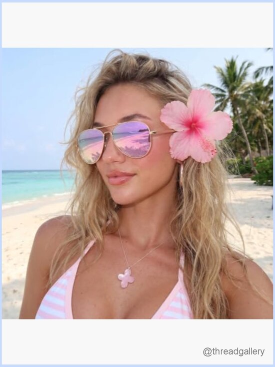 Oversized Aviator Polarized Sunglasses UV Protection Double Bridge main image 7
